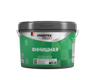 Шпатлевка акриловая финишная для наружных и внутренних работ FARBITEX PROFI