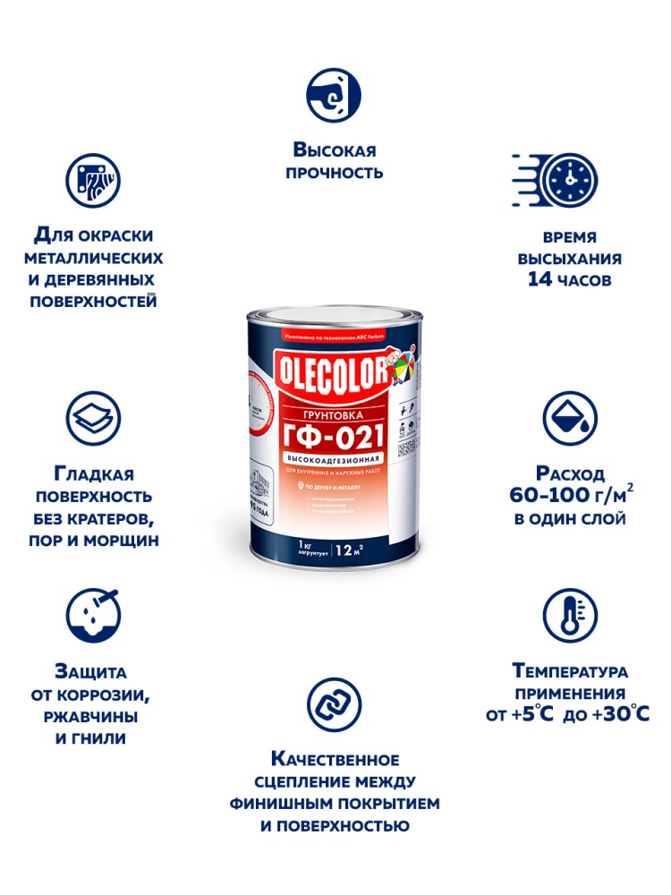 Грунтовка ГФ-021 OLECOLOR