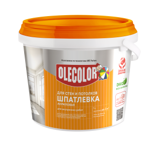 Шпатлевка акриловая для стен и потолков OLECOLOR