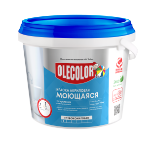 Краска акриловая моющаяся OLECOLOR									