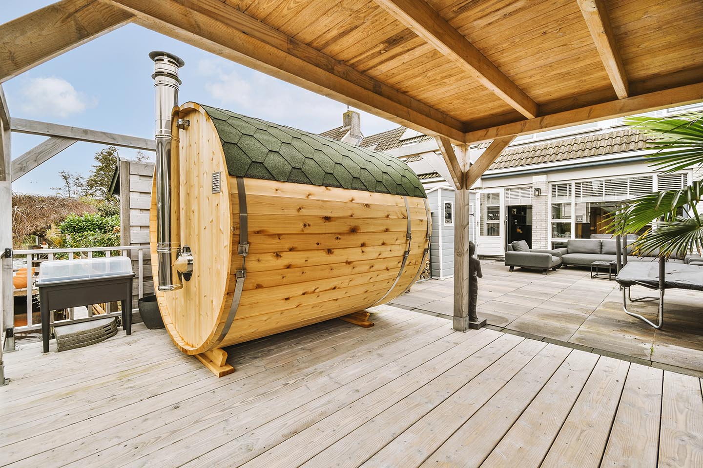 Пропитка-антисептик водоотталкивающая для бань и саун FARBITEX PROFI WOOD