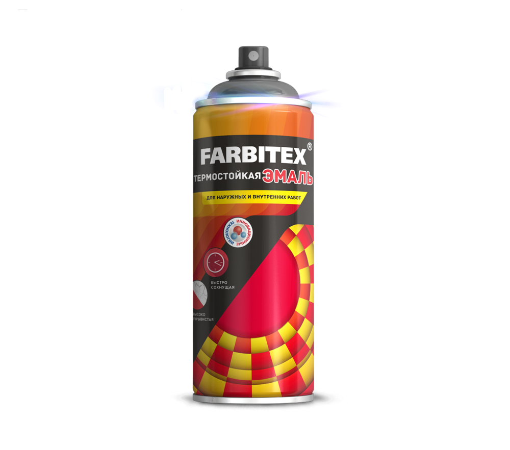 Эмаль акриловая термостойкая FARBITEX