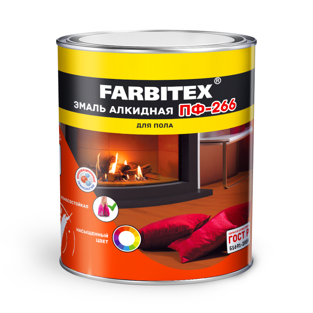 Эмаль ПФ-266 для пола FARBITEX