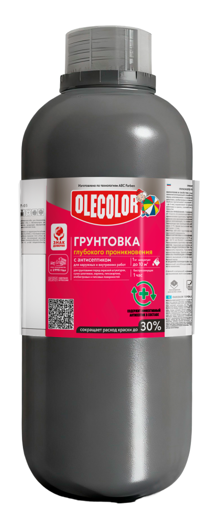 Грунтовка акриловая глубокого проникновения OLECOLOR