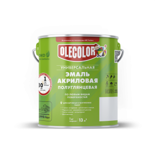 Эмаль акриловая полуглянцевая OLECOLOR