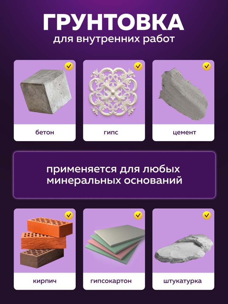 Грунтовка под обои акриловая укрывающая белая FARBITEX PROFI