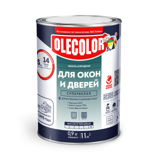 Эмаль для окон и дверей белый OLECOLOR