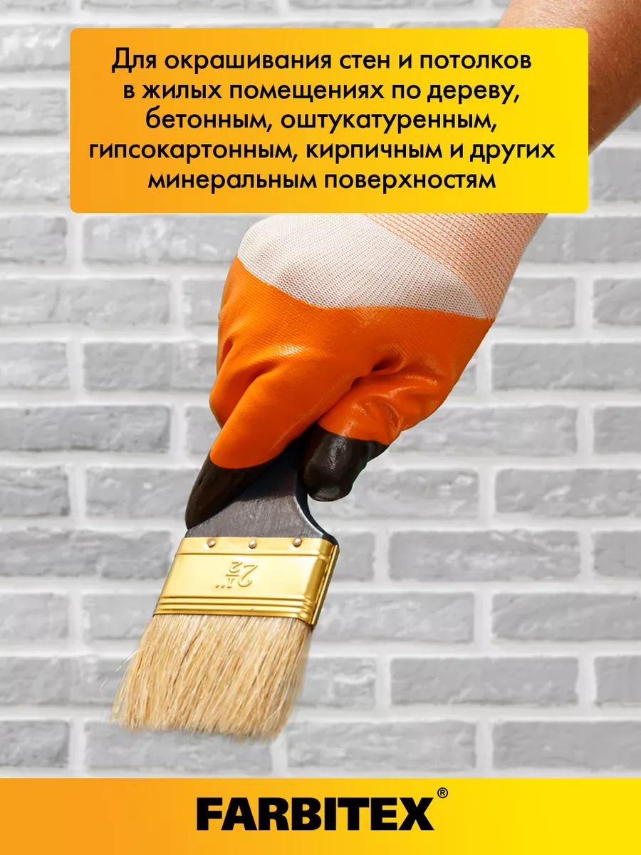 Краска акриловая для кухни и ванной FARBITEX