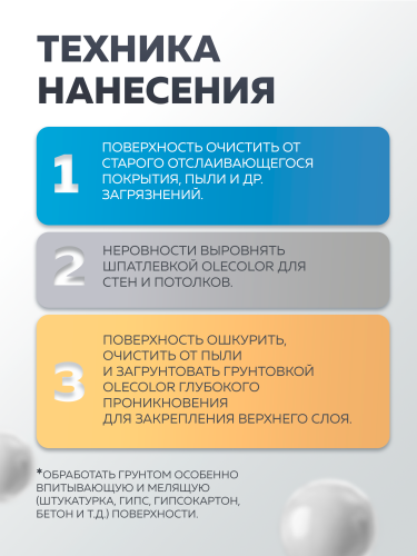Краска акриловая интерьерная OLECOLOR