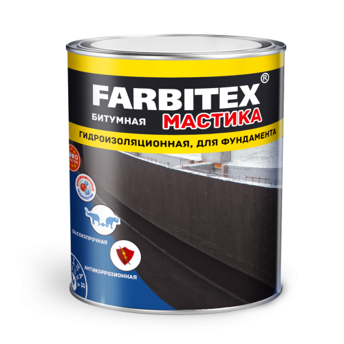 Мастика битумная гидроизоляционная FARBITEX