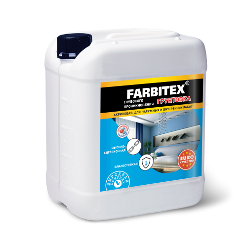 Грунтовка акриловая глубокого проникновения FARBITEX