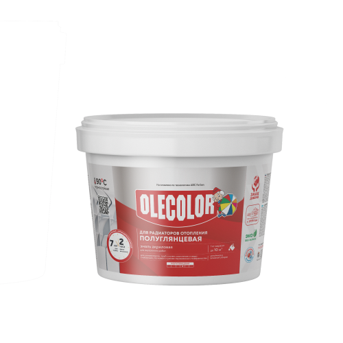Эмаль акриловая для радиаторов отопления полуглянцевая OLECOLOR
