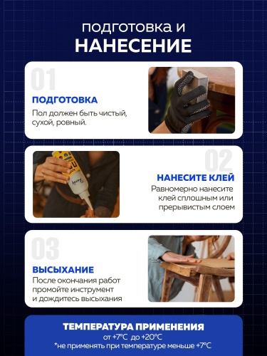 Клей ПВА столярный сверхпрочный универсальный Hardy