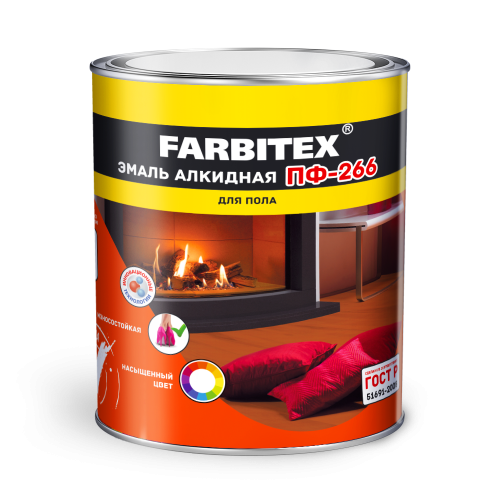 Эмаль ПФ-266 для пола FARBITEX