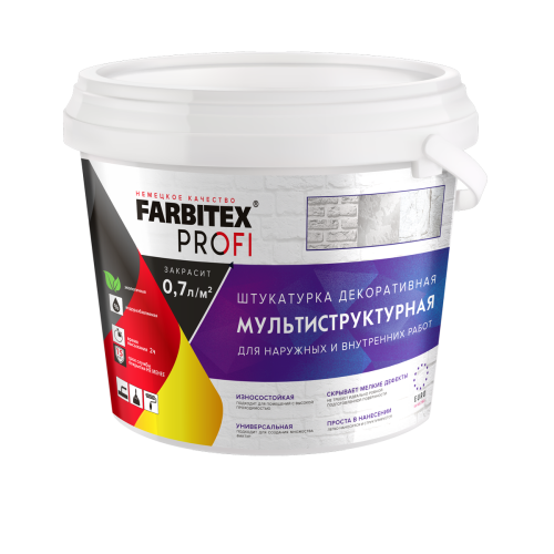 Штукатурка декоративная мультиструктурная FARBITEX PROFI