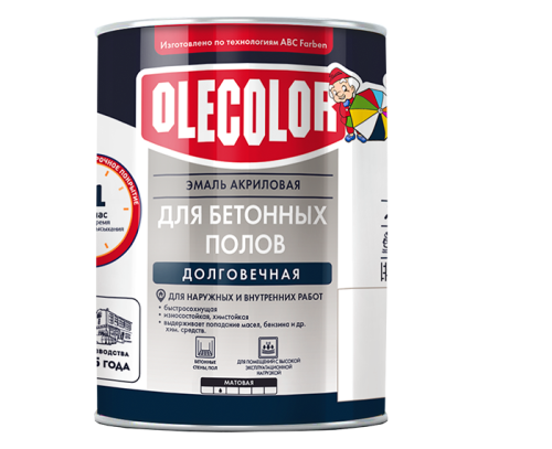 Эмаль акриловая для бетонных полов OLECOLOR