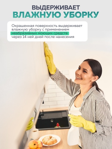 Краска акриловая для кухни и ванной FARBITEX